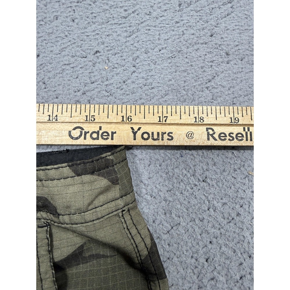 DaHui Hybrid Collection Shorts Mens 32 Green Camo Cargo Stretch 10 Inseam Summer - Picture 6 of 11